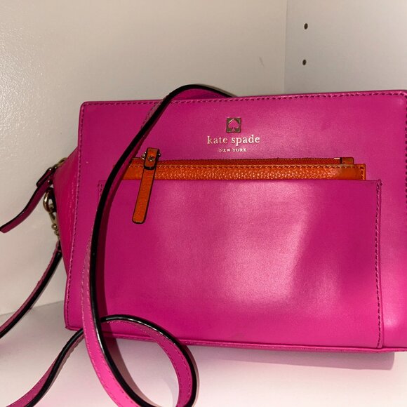 Kate Spade - Pink and Orange Crossbody Purse - Picture 2 of 3